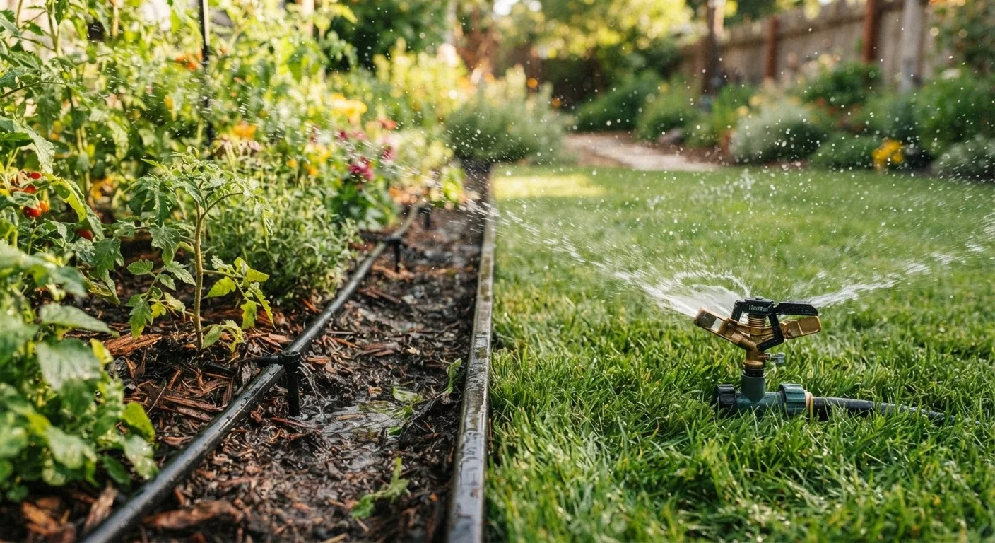 Drip Irrigation vs. Sprinkler Systems for Home Gardens