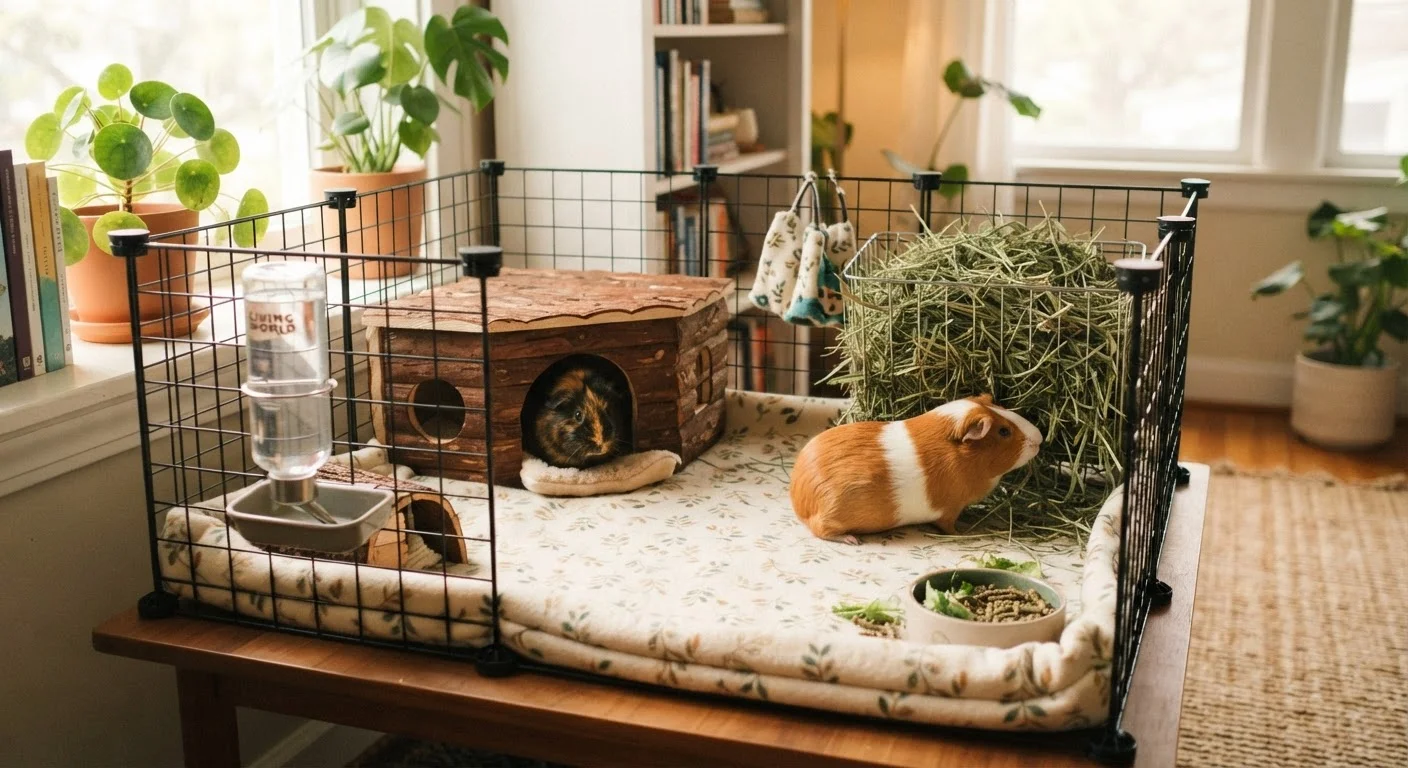 Guinea Pig Housing: Space, Bedding, and Setup Explained