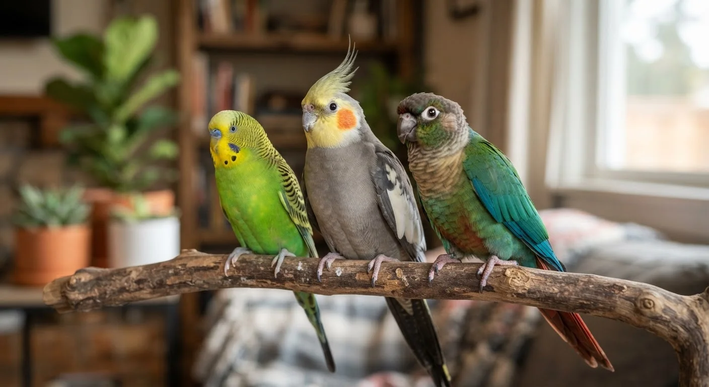 Parakeets, Cockatiels, and Conures: Choosing the Right Bird for Your Home