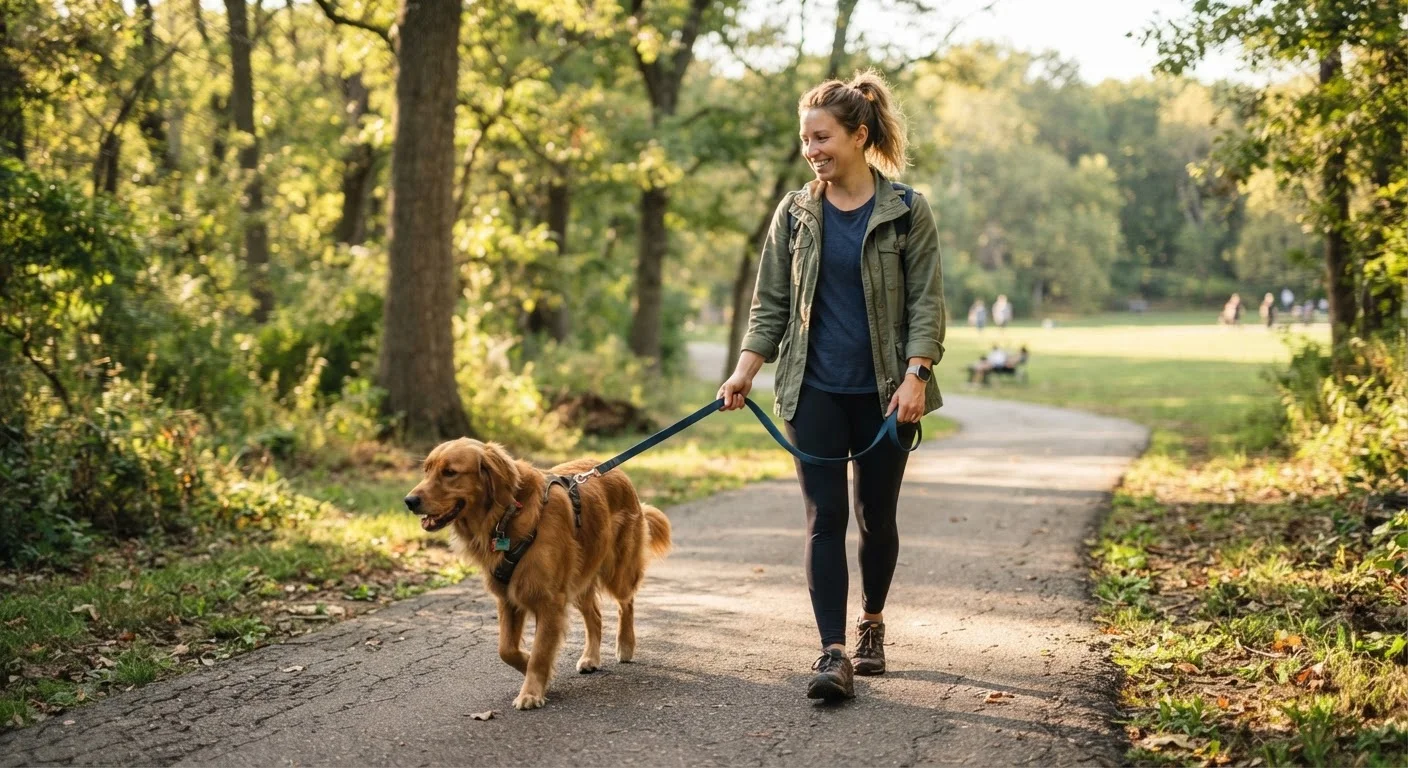 Teaching a Dog to Walk Politely on a Leash