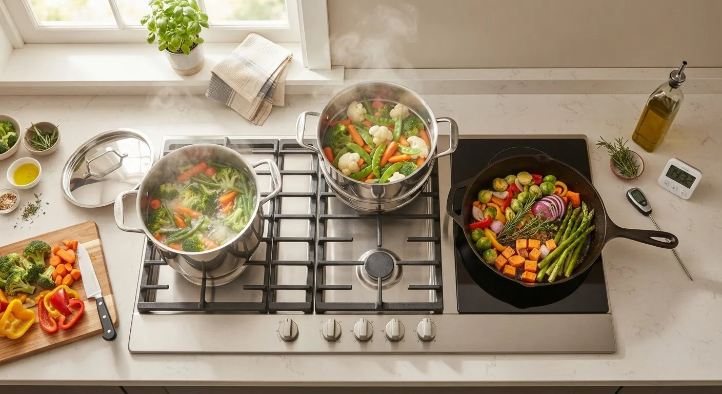 The Nutrition of Everyday Cooking: How Preparation Methods Change What's in Your Food